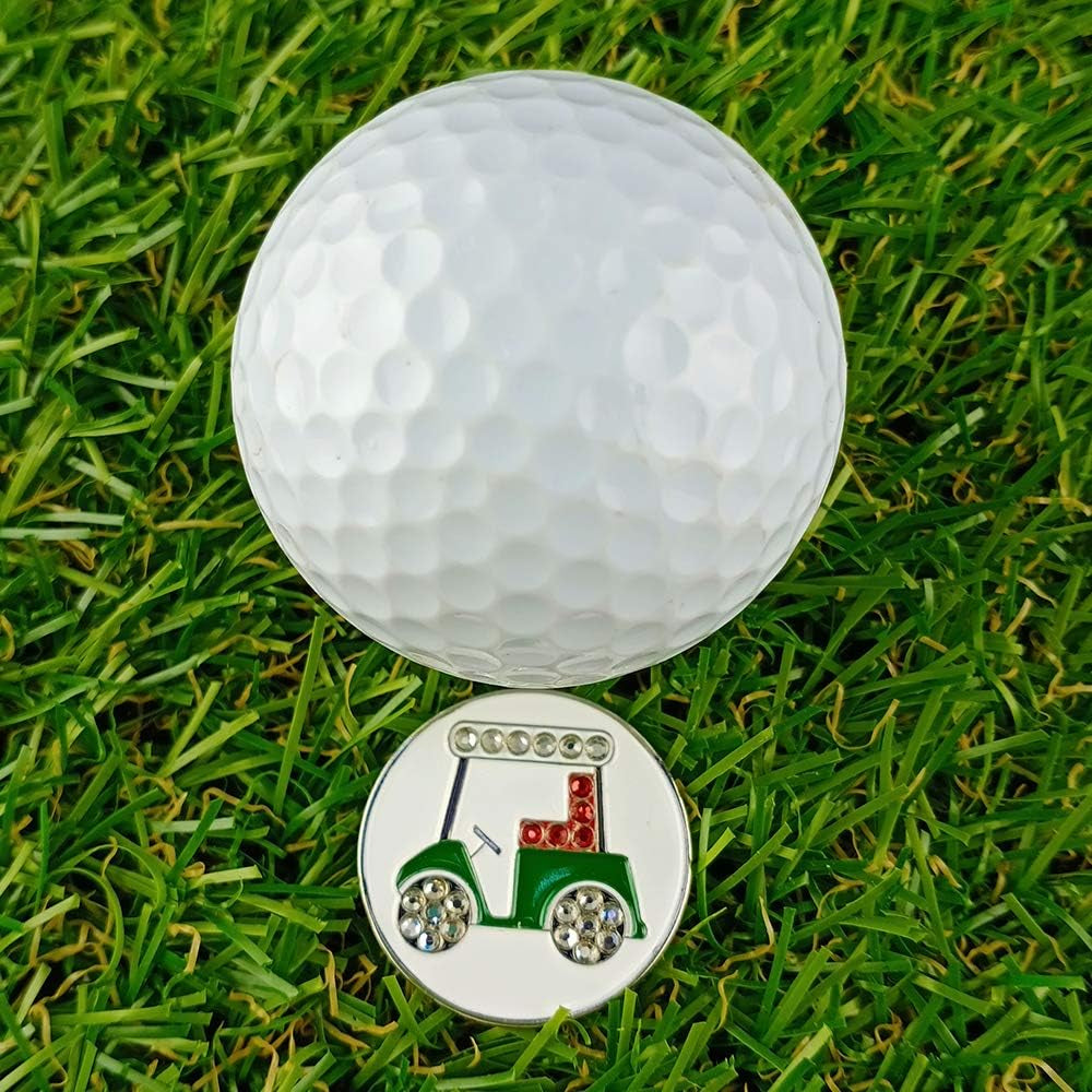 Golf Ball Markers with Hat Clips Value Sets for Men Women Golfer, Removable Attaches Easily to Golf Cap Premium Gifts